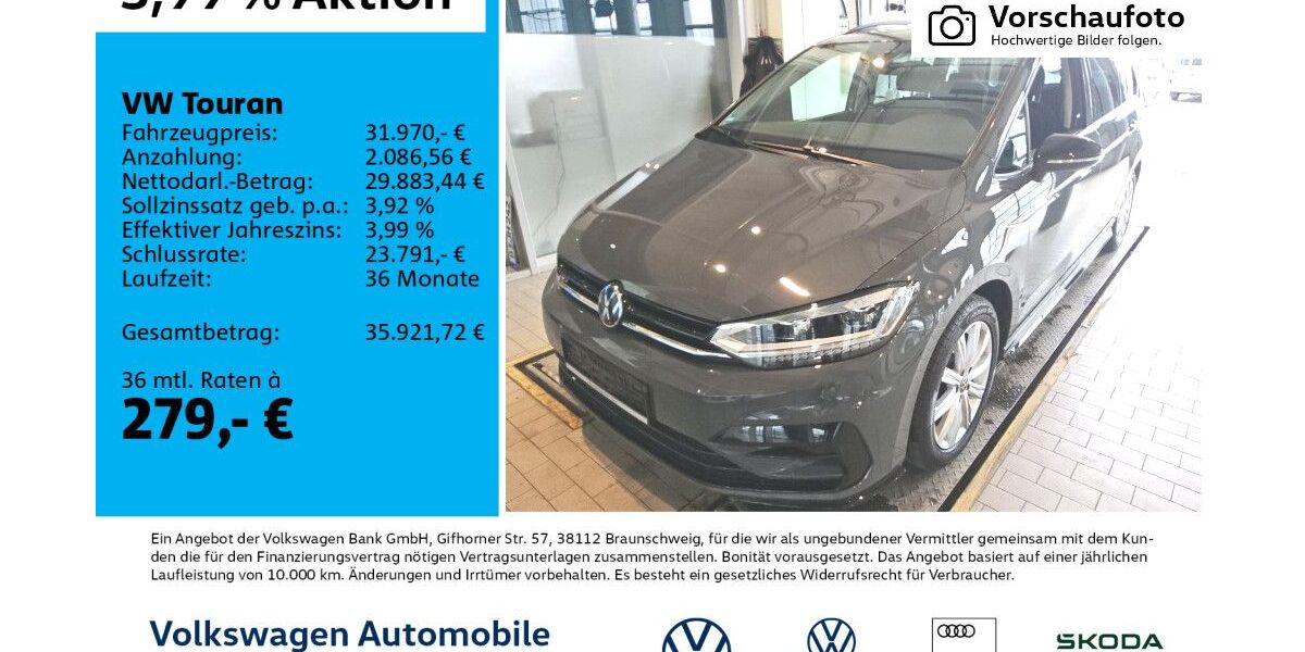 VW Touran 33.254 km 31.970 &euro; Leipzig 04277
