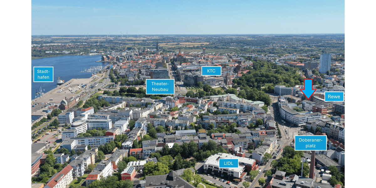 Gewerbeobjekt Rostock Kröpeliner Tor-Vorstadt - 2 Zimmer, 82 m&sup2;, 288.576&euro; | Angebot:22901734