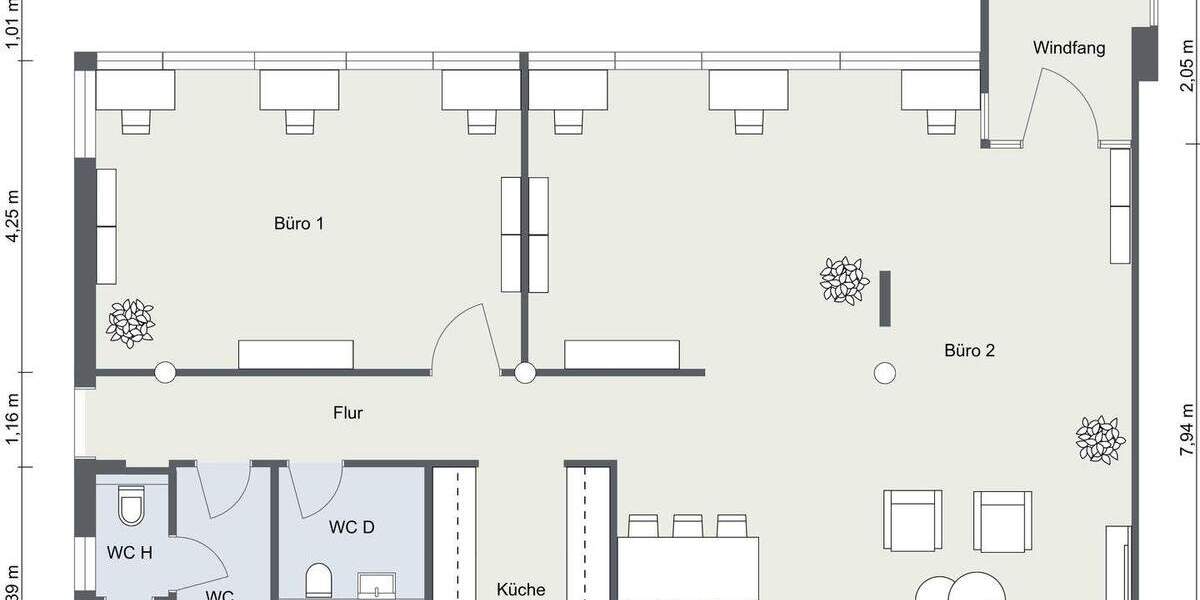 Gewerbeobjekt Kirchzarten - 2 Zimmer, 124 m&sup2;, 1.364&euro; | Angebot:25361205