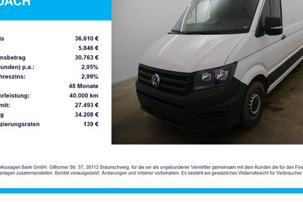 VW Crafter 12.223 km 36.610 &euro; Plattling 94447