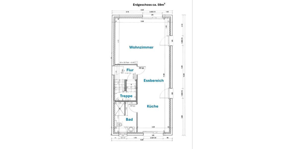 Etagenwohnung Neuenburg am Rhein - 4.5 Zimmer, 114 m&sup2;, 1.950&euro; | Angebot:26138403