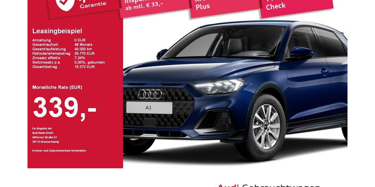 Audi A1 5.227 km 25.760 &euro; Plattling 94447