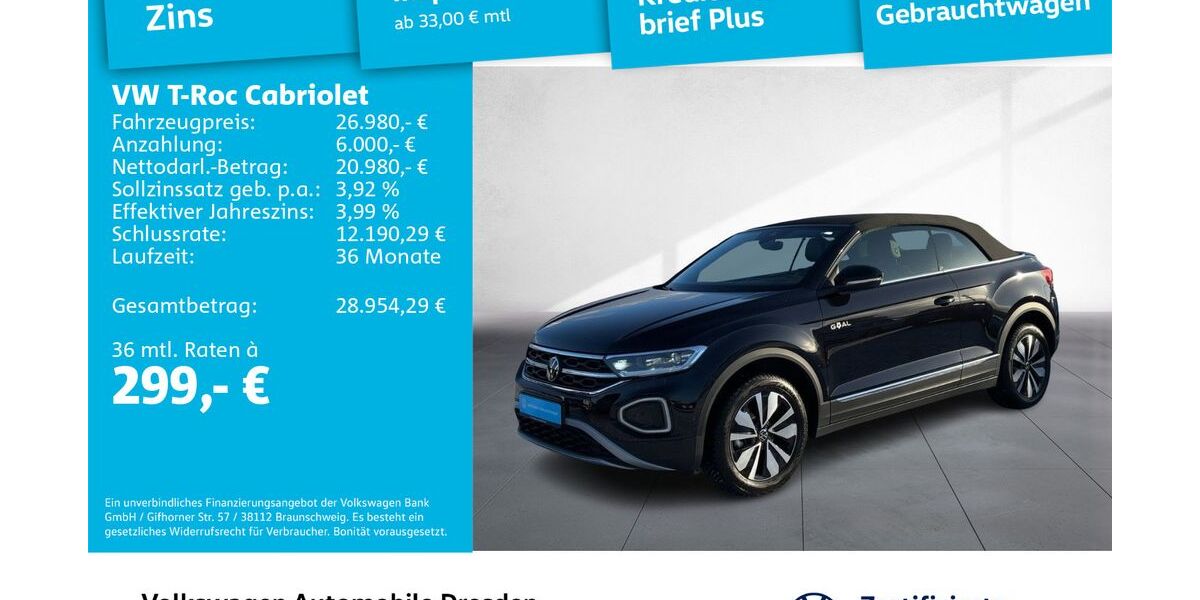 VW T-Roc 14.147 km 24.790 &euro; Dresden 01169