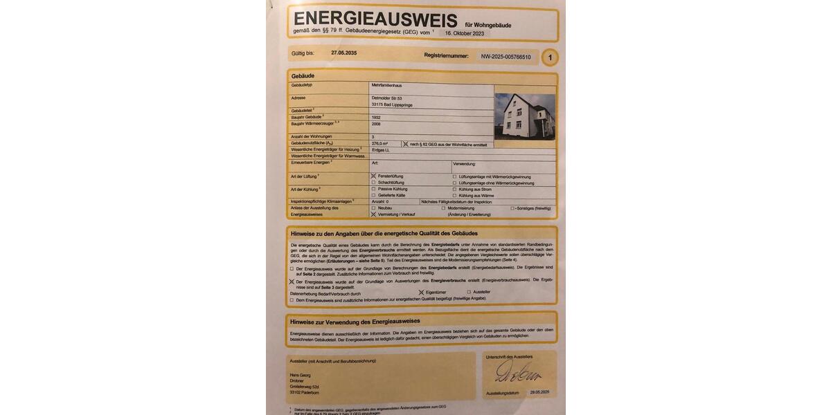Einfamilienhaus Bad Lippspringe - 9 Zimmer, 237 m&sup2;, 499.000&euro; | Angebot:25964590