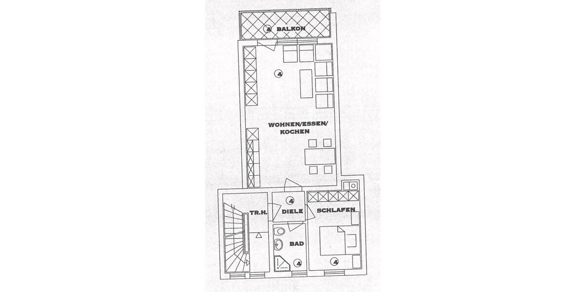 58m² Wohnung mit Balkon in Oberbexbach (keine Hunde) 2 zimmer
