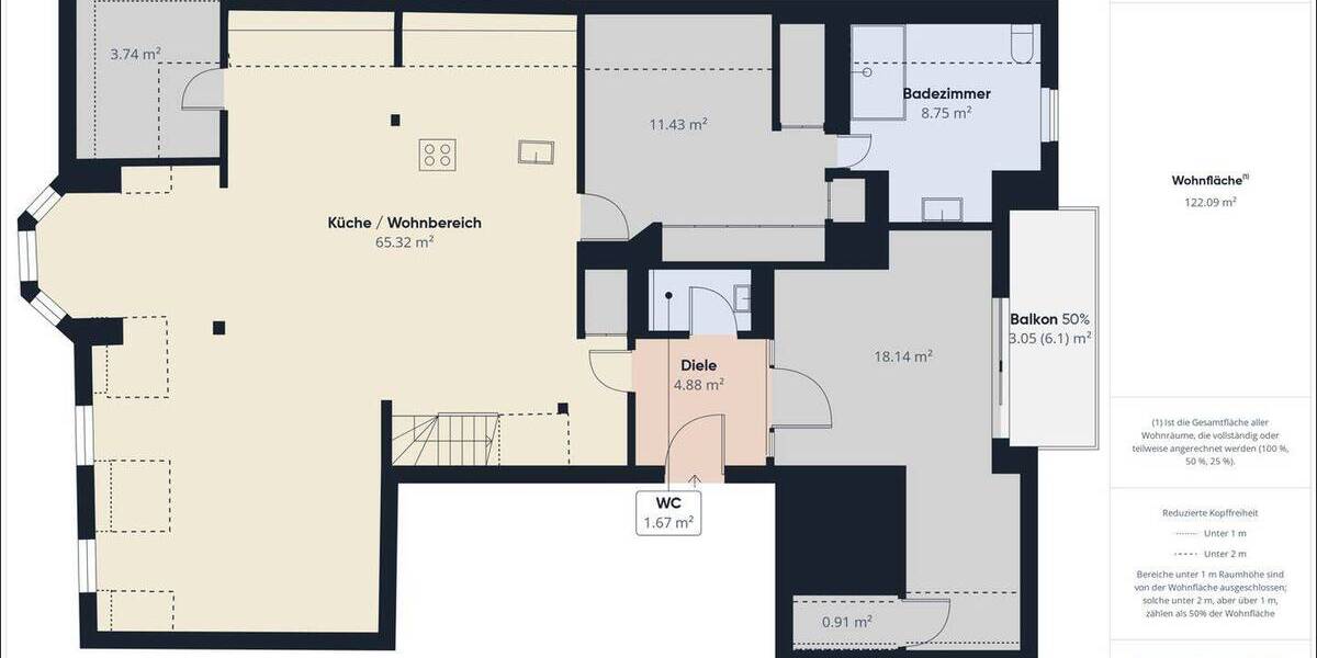 Etagenwohnung Klingenberg am Main Klingenberg - 6 Zimmer, 174 m&sup2;, 345.000&euro; | Angebot:25778914