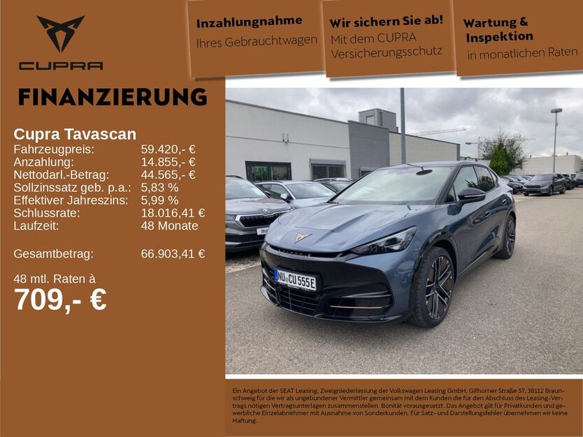 Cupra Tavascan 3.500 km 59.420 € Neu-Ulm 89231