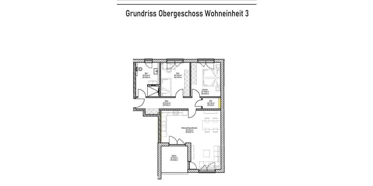 Etagenwohnung Konz Obermennig - 3 Zimmer, 86 m&sup2;, 1.040&euro; | Angebot:26879110