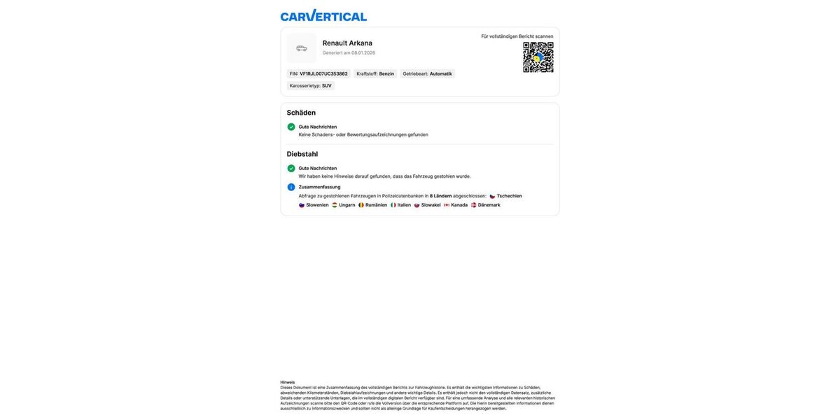 Renault Arkana 16.558 km 20.942 &euro; Nürnberg 90425