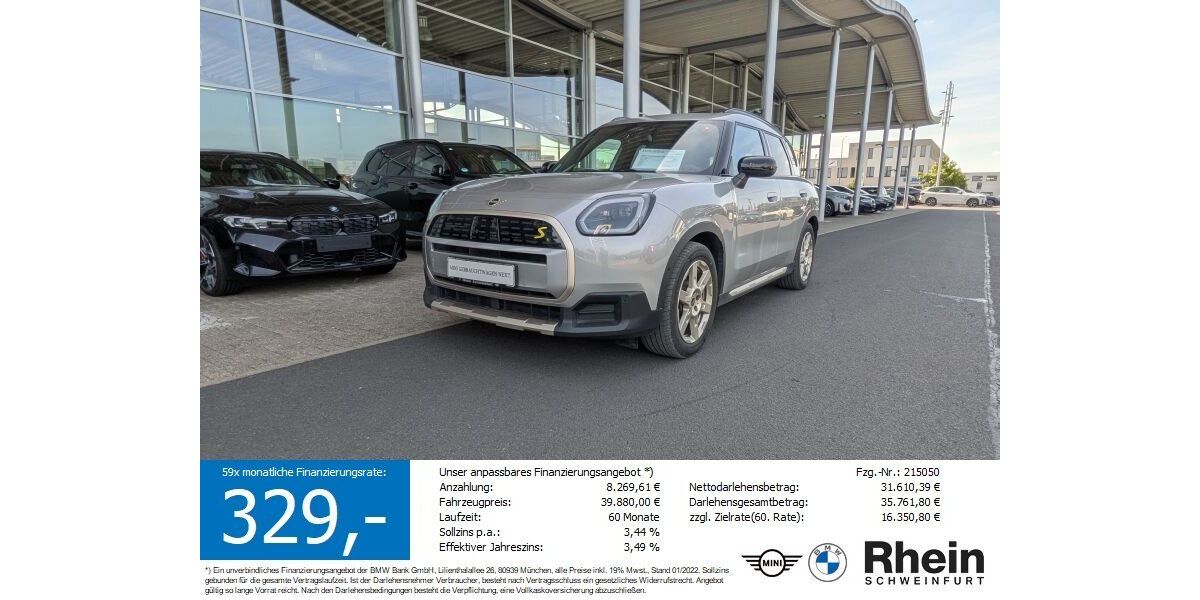 Mini Countryman SE (Cooper) 21.218 km 38.650 &euro; Schweinfurt 97424