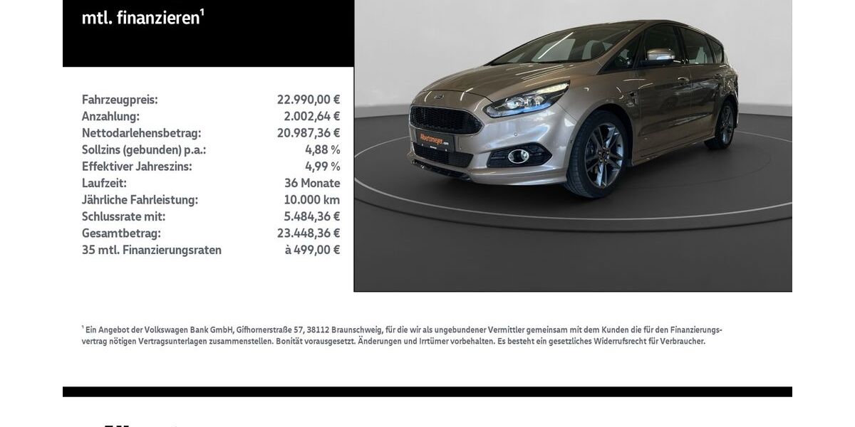 Ford S-Max 115.500 km 22.990 &euro; Nordhausen 99734