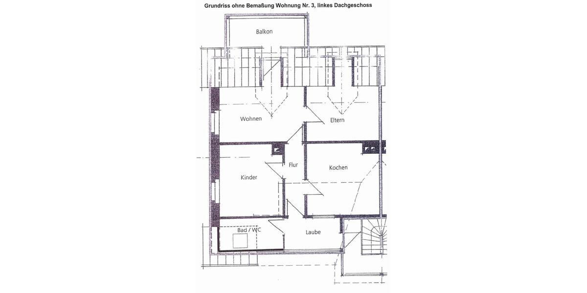 Dachgeschoßwohnung Lörrach Brombach - 3 Zimmer, 76 m&sup2;, 335.000&euro; | Angebot:26342607