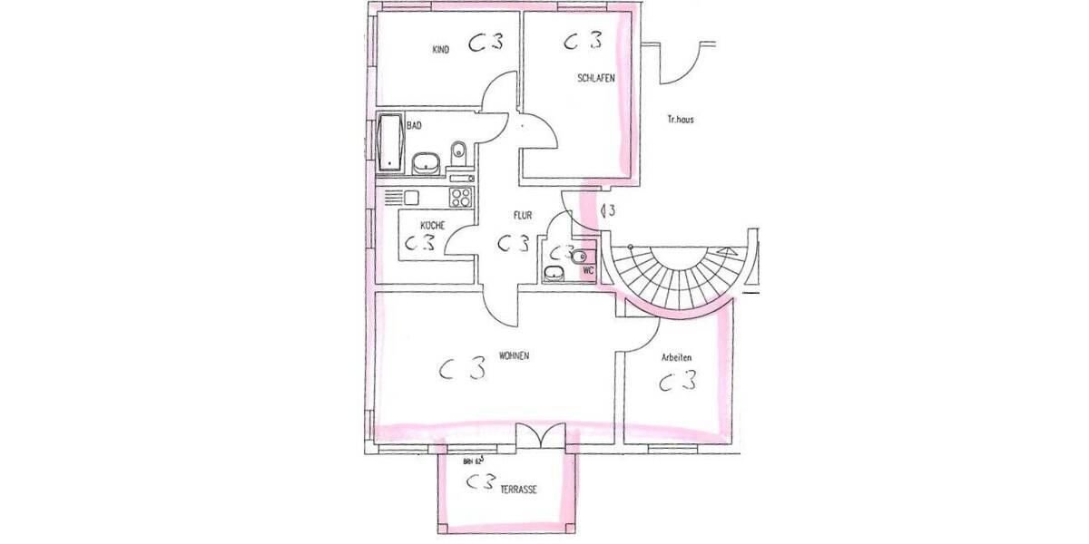 Etagenwohnung Zwickau Marienthal - 4 Zimmer, 75 m&sup2;, 110.000&euro; | Angebot:26176737