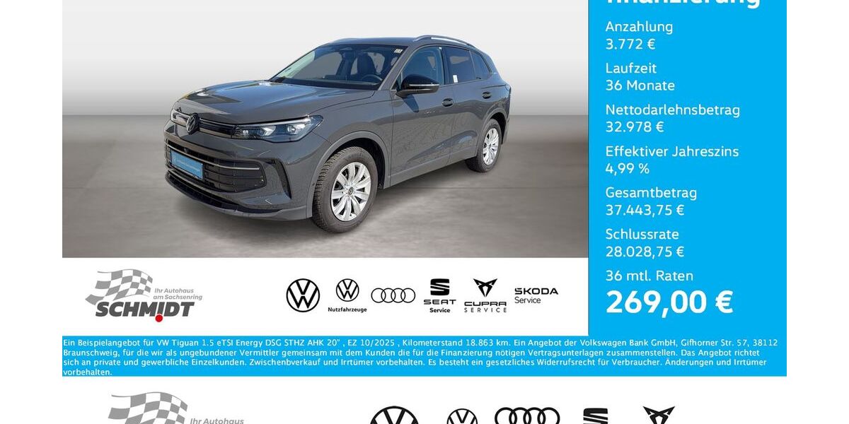 VW Tiguan 18.863 km 36.750 &euro; Bernsdorf 09337