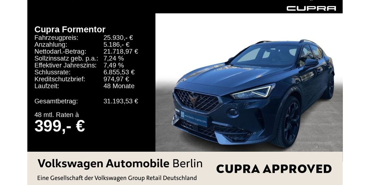 Cupra Formentor 82.060 km 25.443 &euro; Berlin 13089
