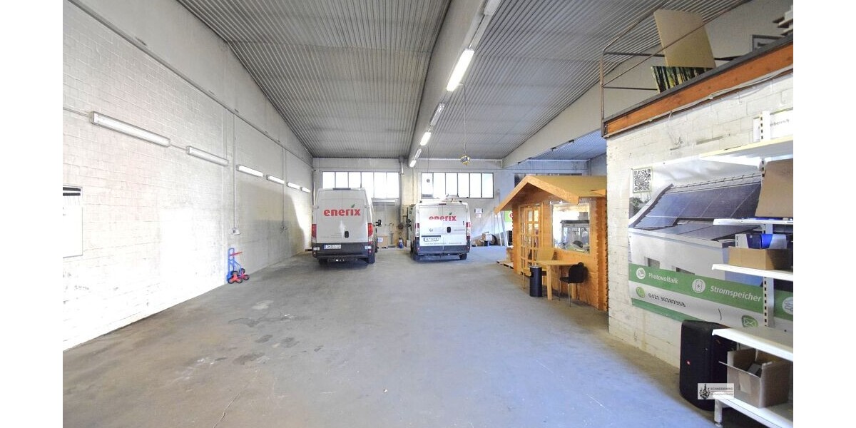 Gewerbefläche TOP-Lage an der B6 2 Hallen mit je ca. 600 m² 1 Halle mit ca. 150 m² + Büro 300 m² - Gewerbeobjekt Weyhe | Angebot:25181992