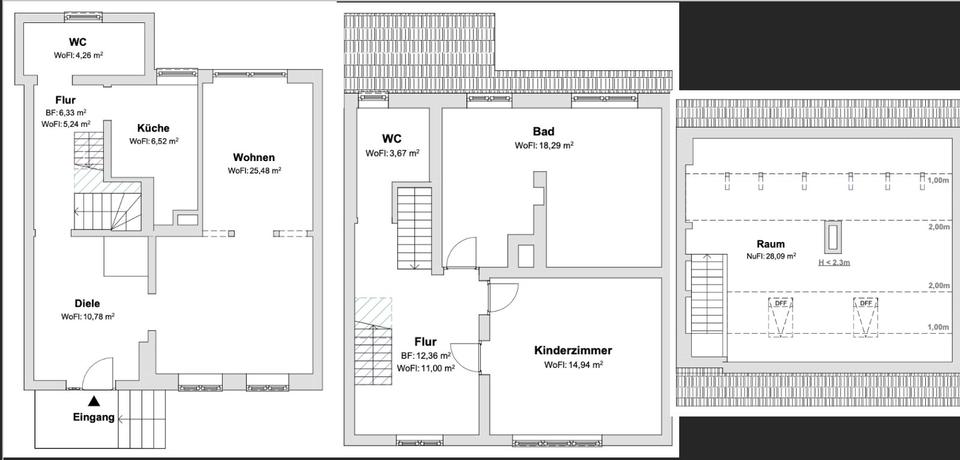 Reihenhaus Laage - 3 Zimmer, 120 m&sup2;, 259.000&euro; | Angebot:26043382