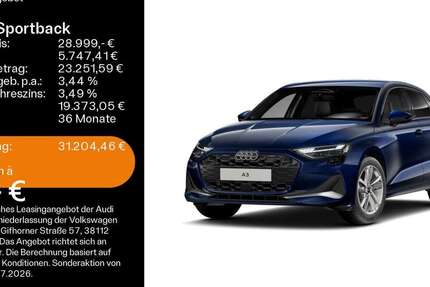 Audi A3 14.000 km 28.999 &euro; Buedingen 63654