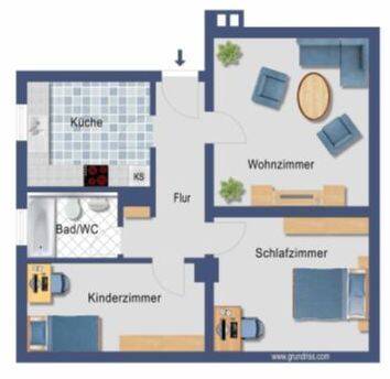 Etagenwohnung Pirna Sonnenstein - 3 Zimmer, 68 m&sup2;, 475&euro; | Angebot:26796359