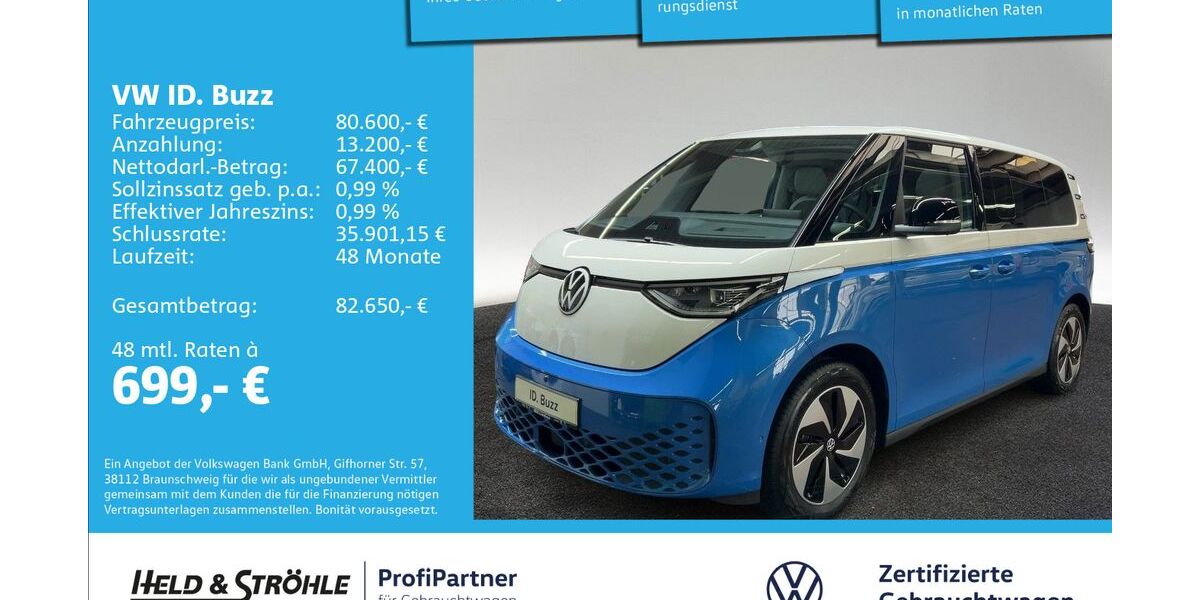 VW ID. Buzz 4.001 km 71.950 &euro; Ulm 89079