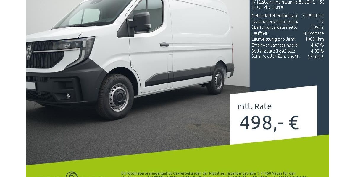 Renault Master 1.500 km 31.990 &euro; Ahaus 48683