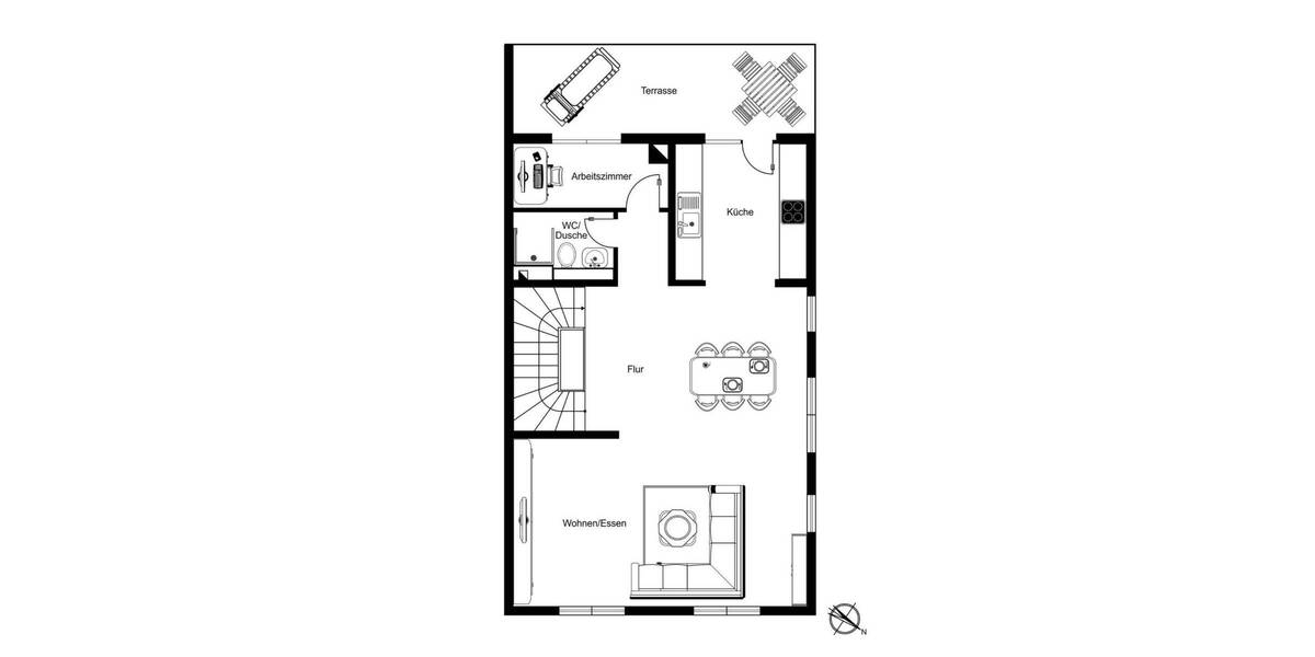 Reihenendhaus Bad Wildbad - 4 Zimmer, 139 m&sup2;, 599.000&euro; | Angebot:26572356