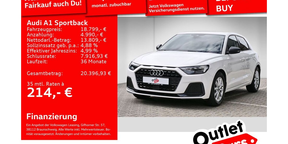 Audi A1 22.256 km 17.999 € Weinheim 69469