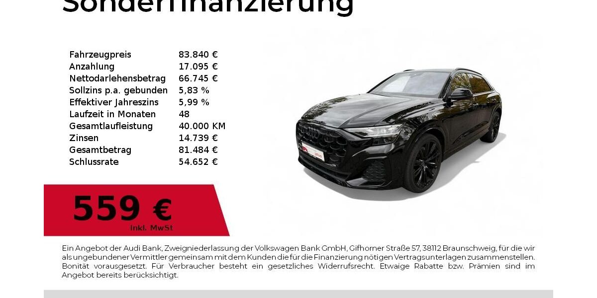 Audi Q8 11.785 km 83.840 &euro; Dessau-Roßlau 06844