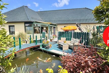 HORN IMMOBILIEN ++ Ueckermünde, Winkelbungalow mit separater Einliegerwohnung behindertengerecht 6 zimmer