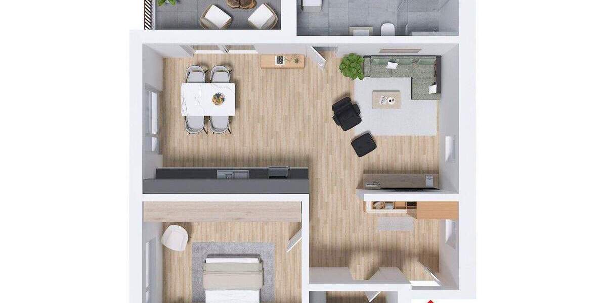 Etagenwohnung Auerbach Loh - 3 Zimmer, 71 m&sup2;, 248.500&euro; | Angebot:25760487