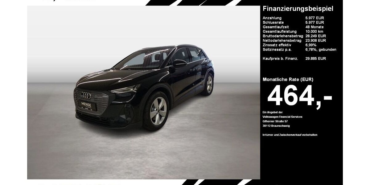 Audi Q4 e-tron 99.339 km 29.885 &euro; Oelde (Stromberg) 59302