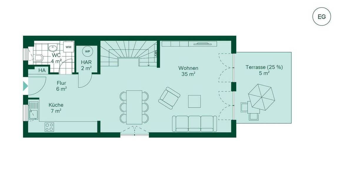 Reihenmittelhaus Ribnitz-Damgarten Pütnitz - 3 Zimmer, 102 m&sup2;, 435.860&euro; | Angebot:25664120