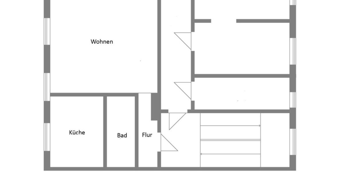 Etagenwohnung Dessau-Roßlau Roßlau - 1 Zimmer, 34 m&sup2;, 325&euro; | Angebot:25591000