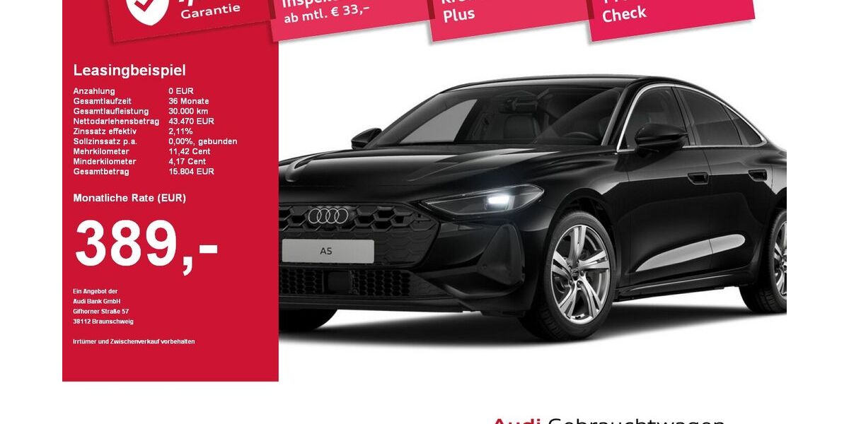 Audi A5 27.530 km 42.970 &euro; Plattling 94447