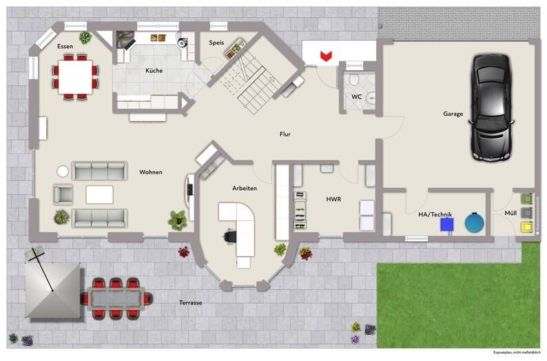 Einfamilienhaus Herrieden Hohenberg - 4 Zimmer, 200 m&sup2;, 880.000&euro; | Angebot:26499188