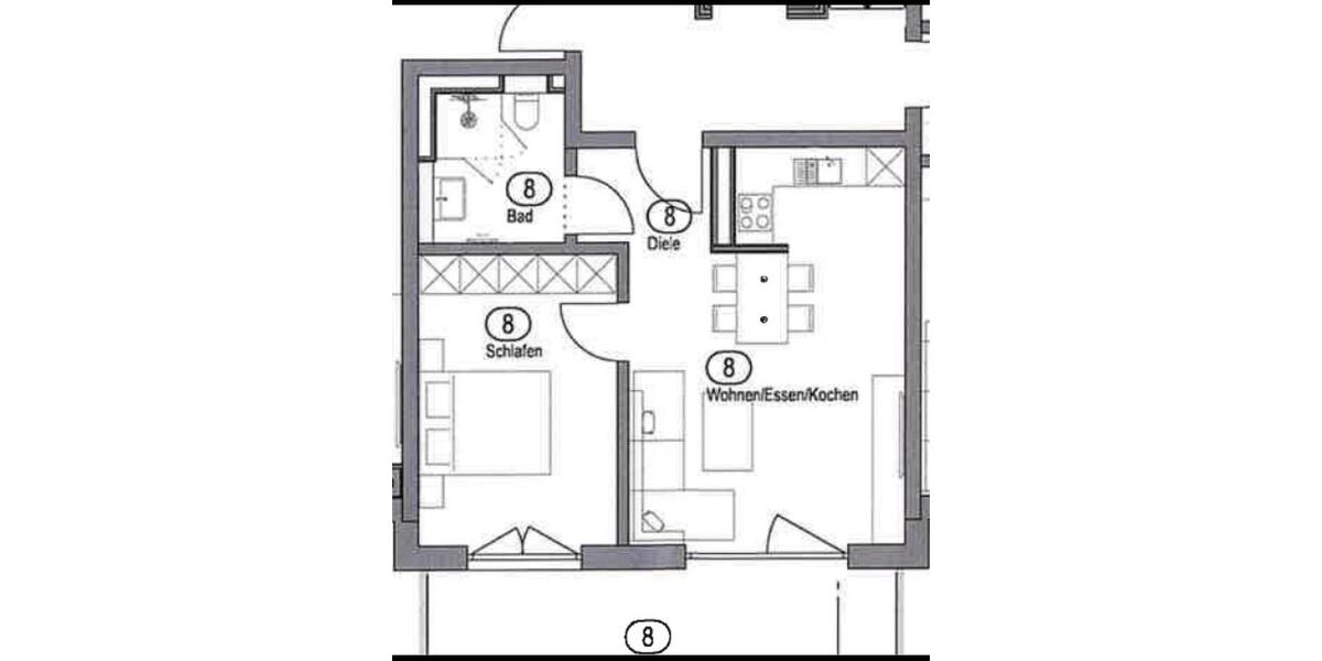 Erdgeschoßwohnung Viechtach - 2 Zimmer, 56 m&sup2;, 620&euro; | Angebot:26676151