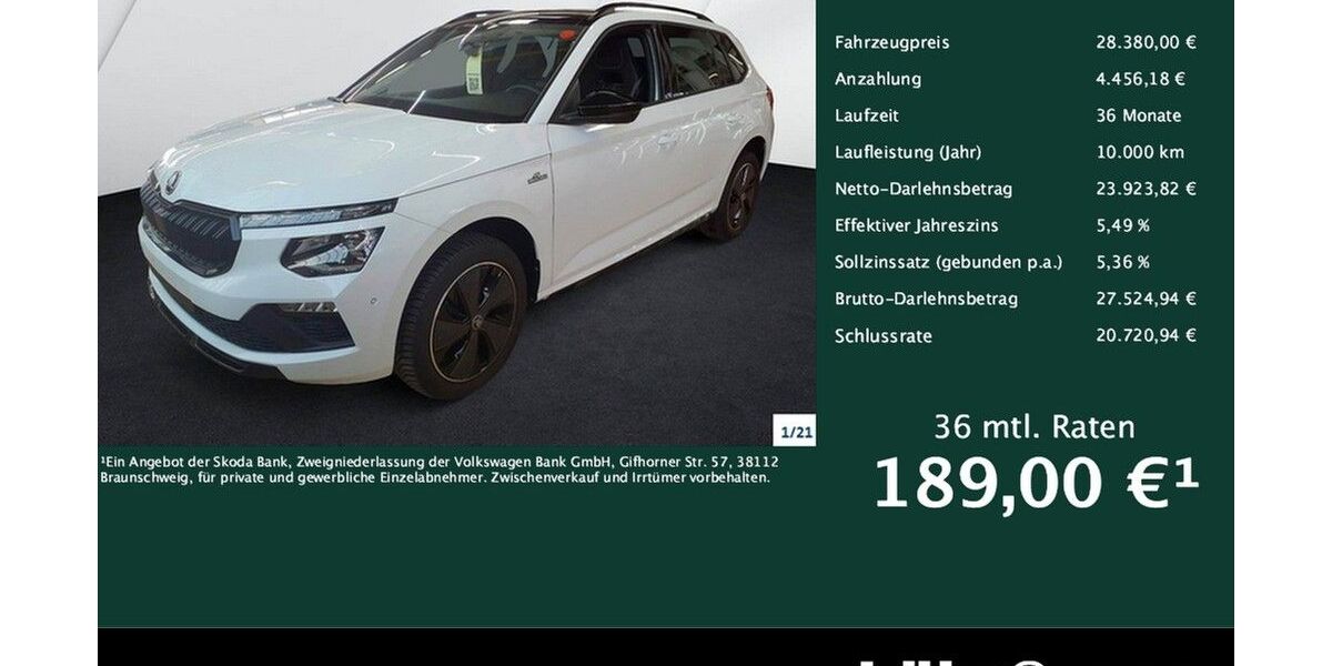 Skoda Kamiq 27.014 km 28.380 &euro; Trier 54292
