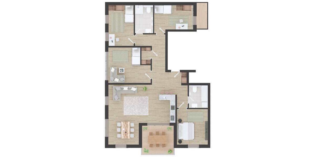 Etagenwohnung Leipzig Gohlis-Süd - 5 Zimmer, 132 m&sup2;, 664.000&euro; | Angebot:26036913