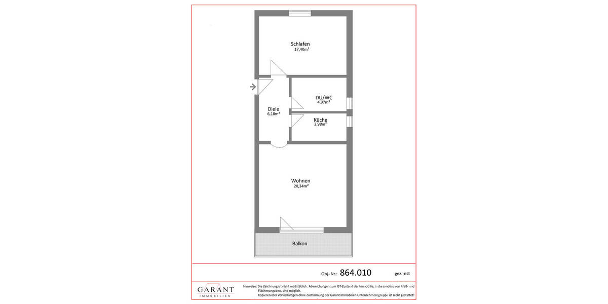 Etagenwohnung Bad Füssing Würding - 2 Zimmer, 52 m&sup2;, 159.000&euro; | Angebot:26358960