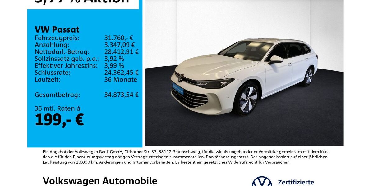VW Passat 18.657 km 31.360 &euro; Leipzig 04178