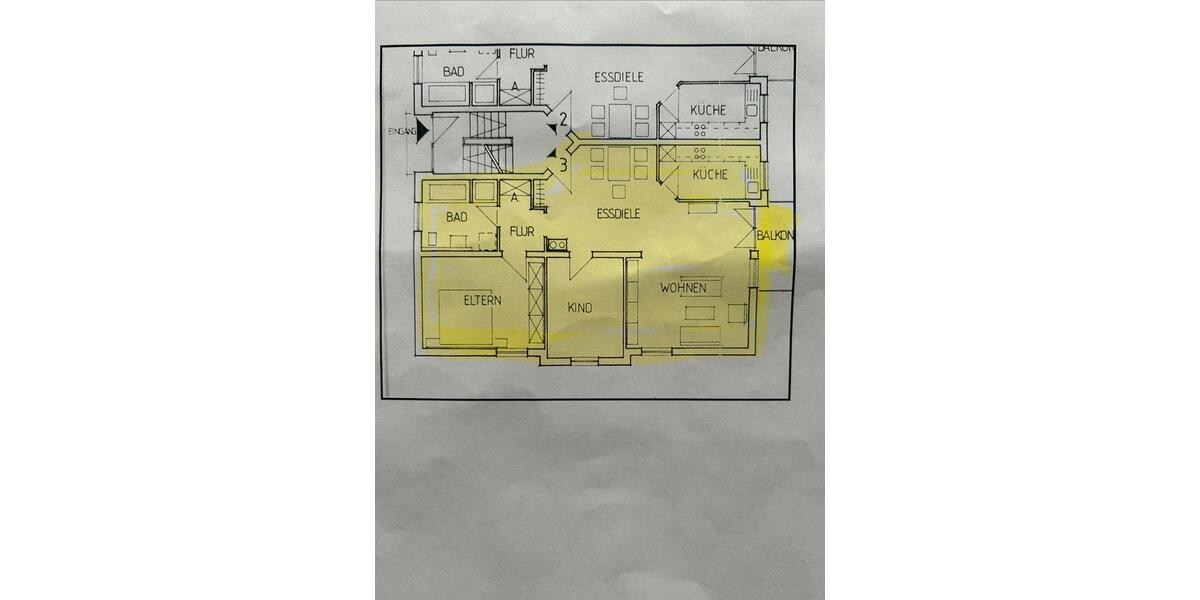 Etagenwohnung Linkenheim-Hochstetten Hochstetten - 3 Zimmer, 84 m&sup2;, 1.000&euro; | Angebot:25965672