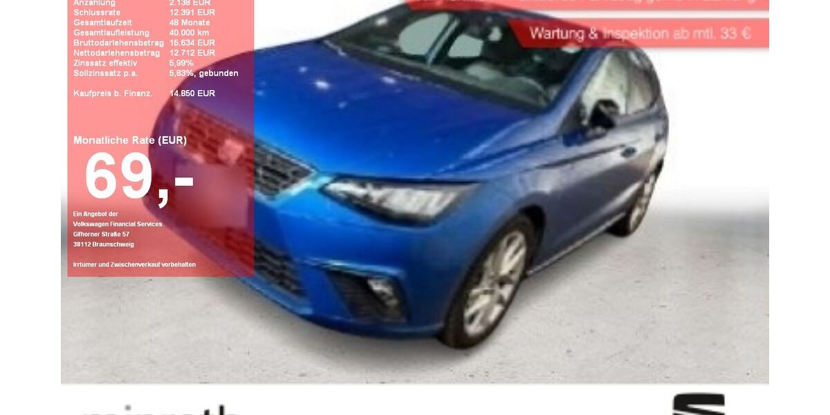 Seat Ibiza 21.811 km 14.350 &euro; Moers-Hülsdonk 47441