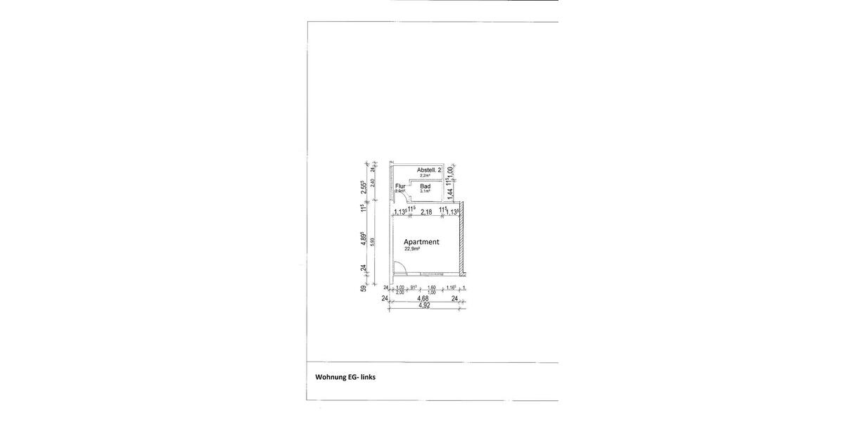 Erdgeschoßwohnung Leiferde - 1 Zimmer, 30 m&sup2;, 430&euro; | Angebot:26412440