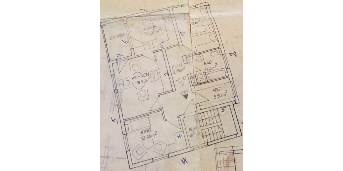 Etagenwohnung Bad Neustadt an der Saale - 3.5 Zimmer, 80 m&sup2;, 725&euro; | Angebot:25931451