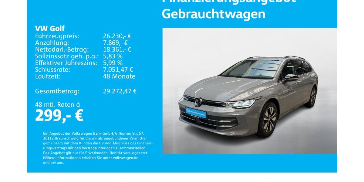 VW Golf 8.762 km 26.230 &euro; Stuttgart-Feuerbach 70469