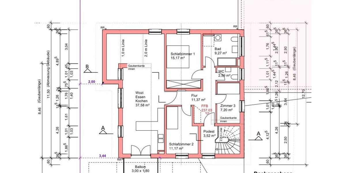 Dachgeschoßwohnung Sexau - 4 Zimmer, 95 m&sup2;, 690.000&euro; | Angebot:24569514