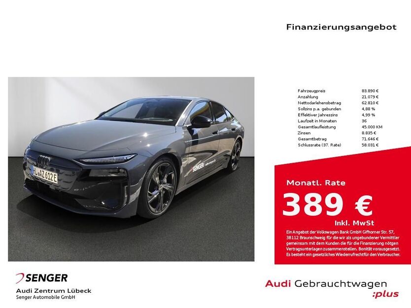Audi A6 e-tron 8.500 km 83.890 € Lübeck 23556