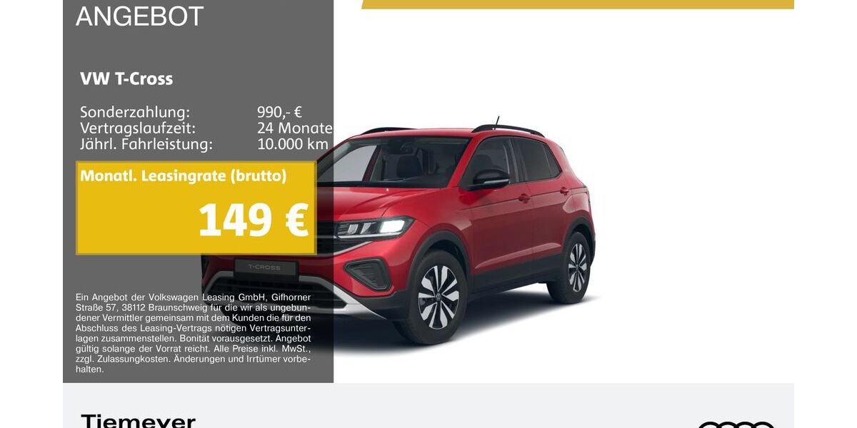 VW T-Cross 10.164 km 21.490 &euro; Bochum 44809