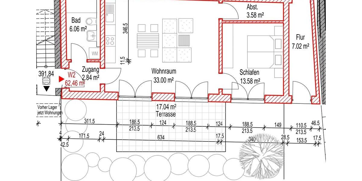 Terrassenwohnung Töging am Inn - 2 Zimmer, 64 m&sup2;, 920&euro; | Angebot:26645202