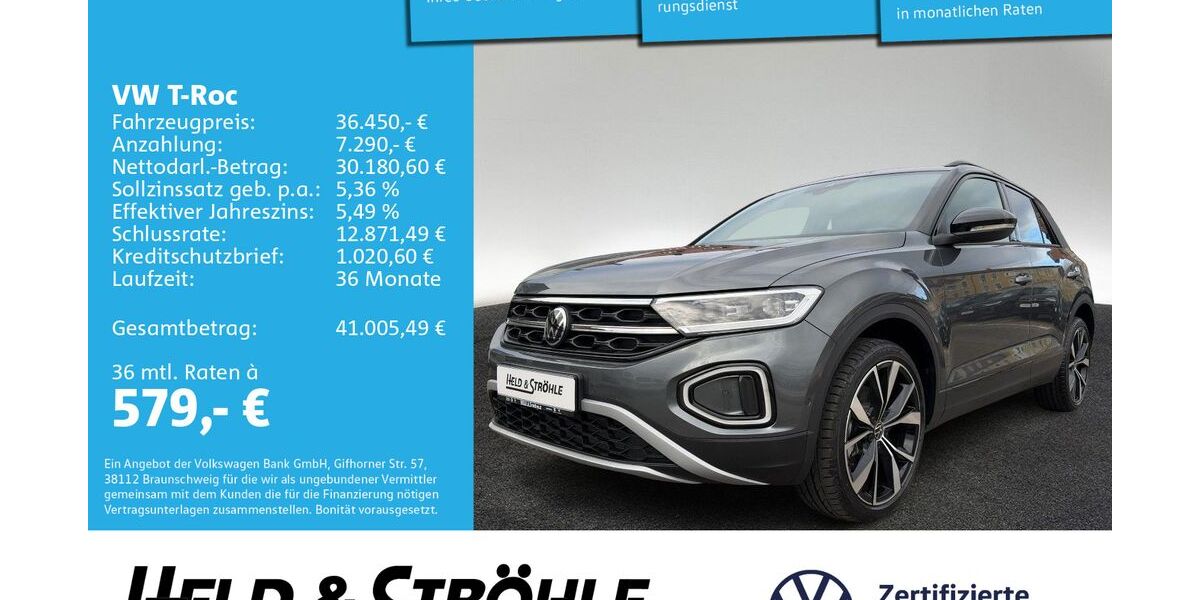 VW T-Roc 6.001 km 36.450 &euro; Neu-Ulm 89231